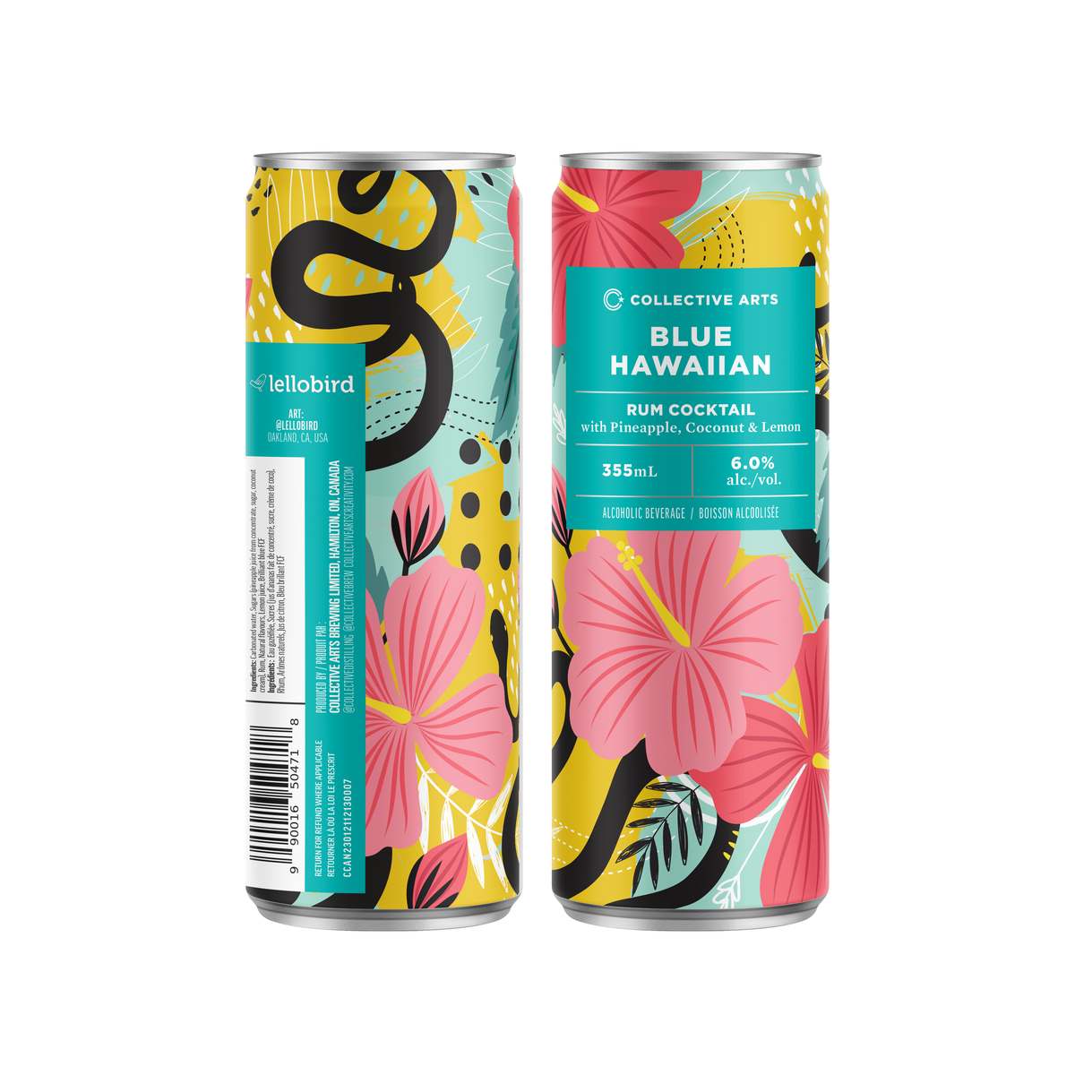 Blue Hawaiian Tropical Cocktail