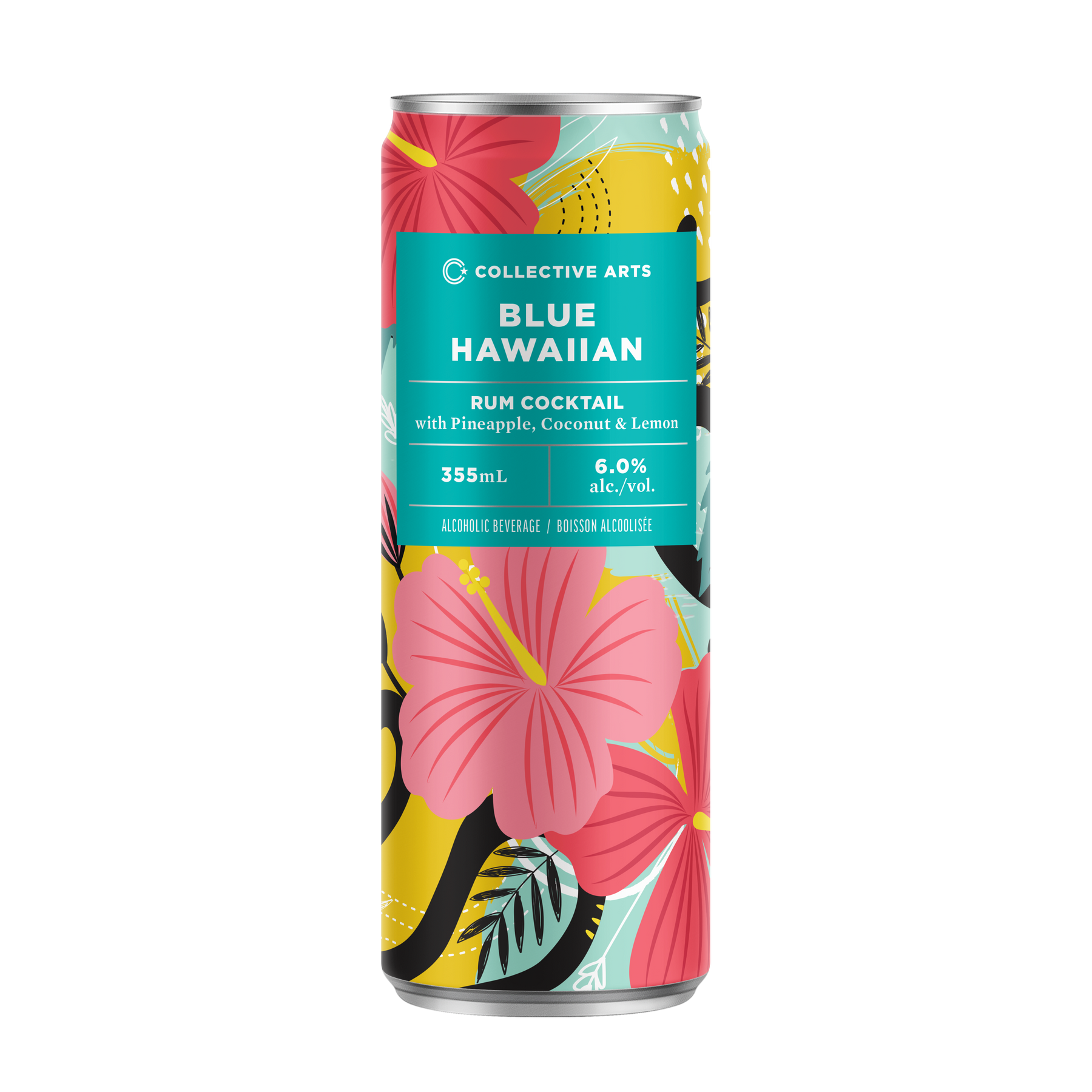 Blue Hawiian Tropical Cocktail