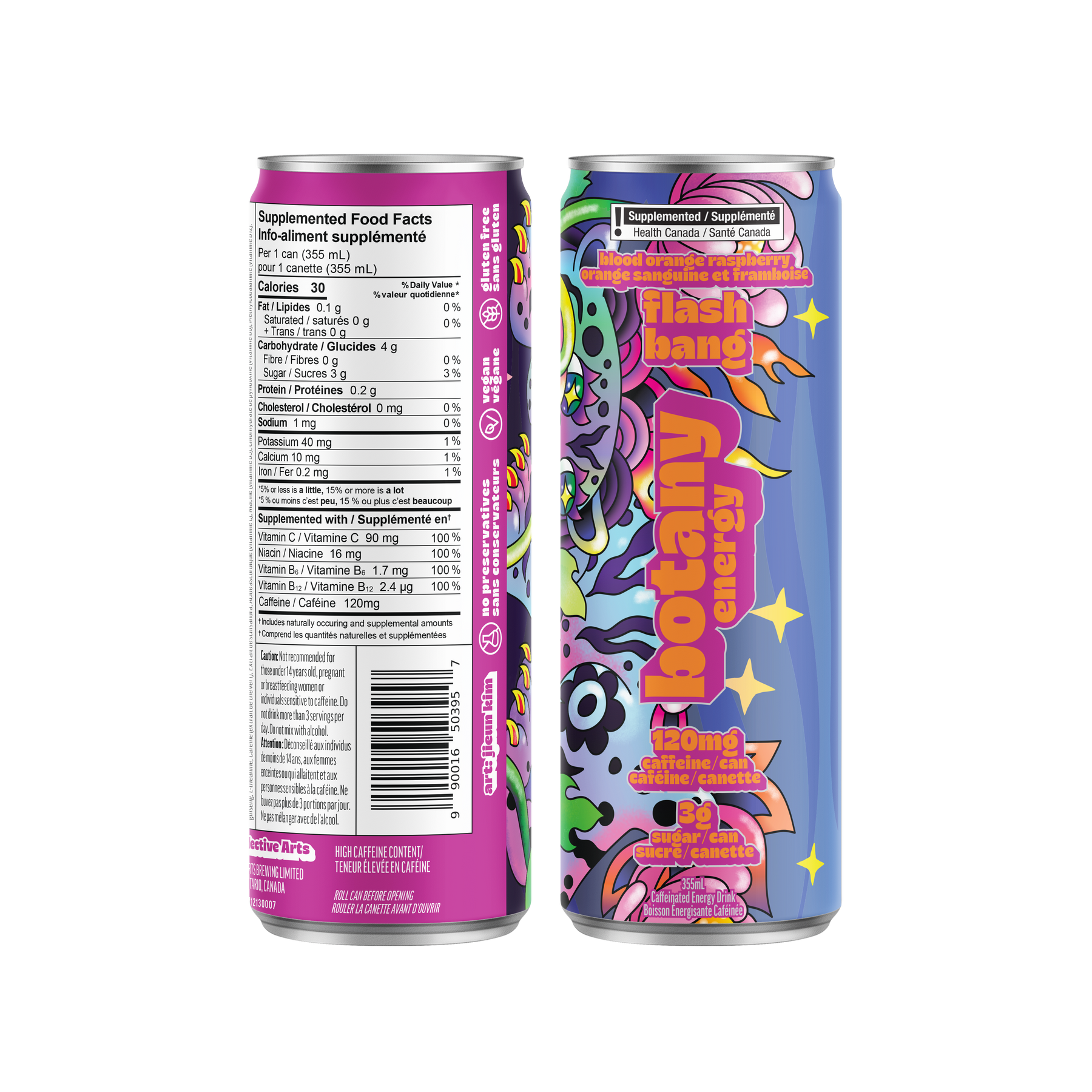 Botany Energy Flash Bang Raspberry Blood Orange