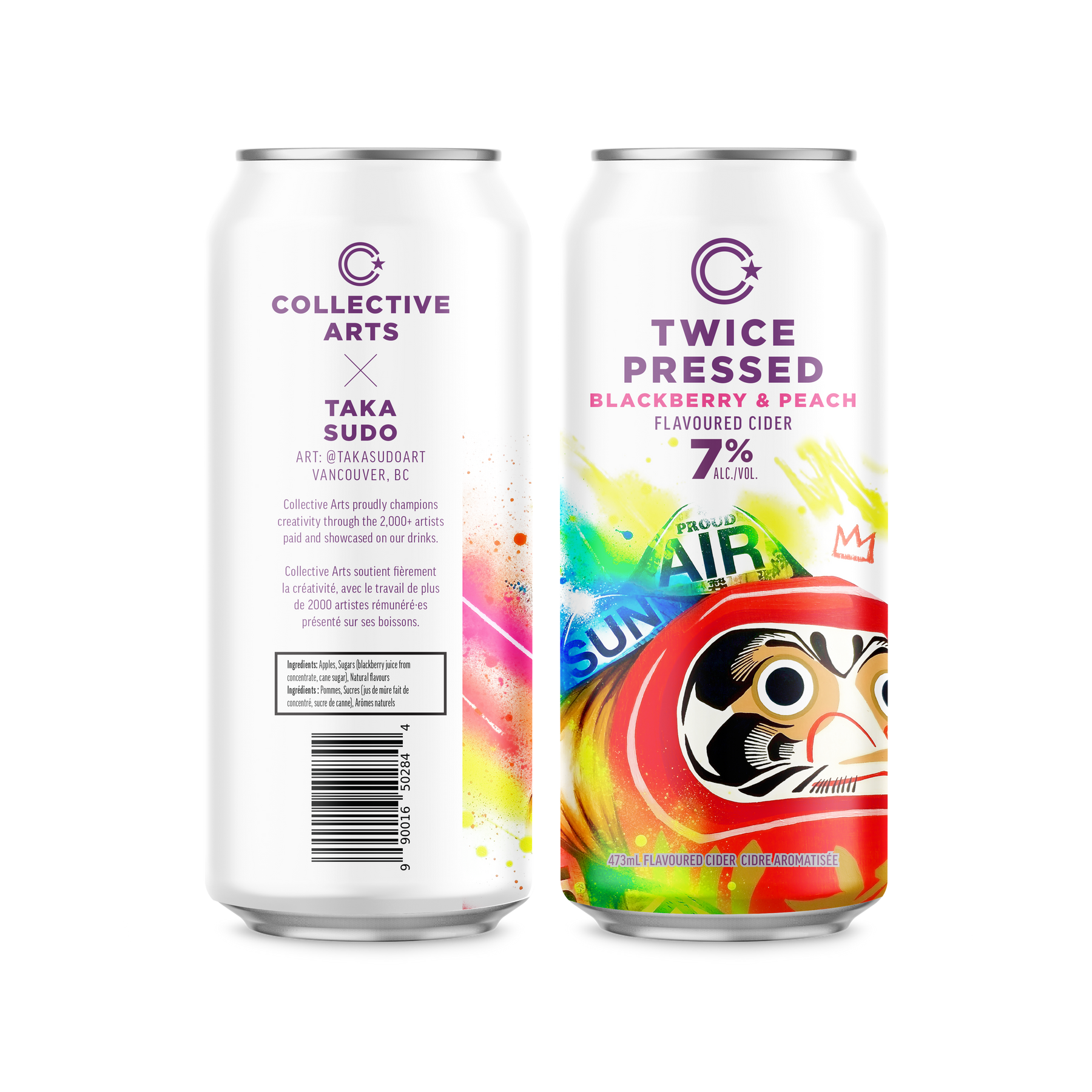 Twice Pressed Blackberry & Peach Cider