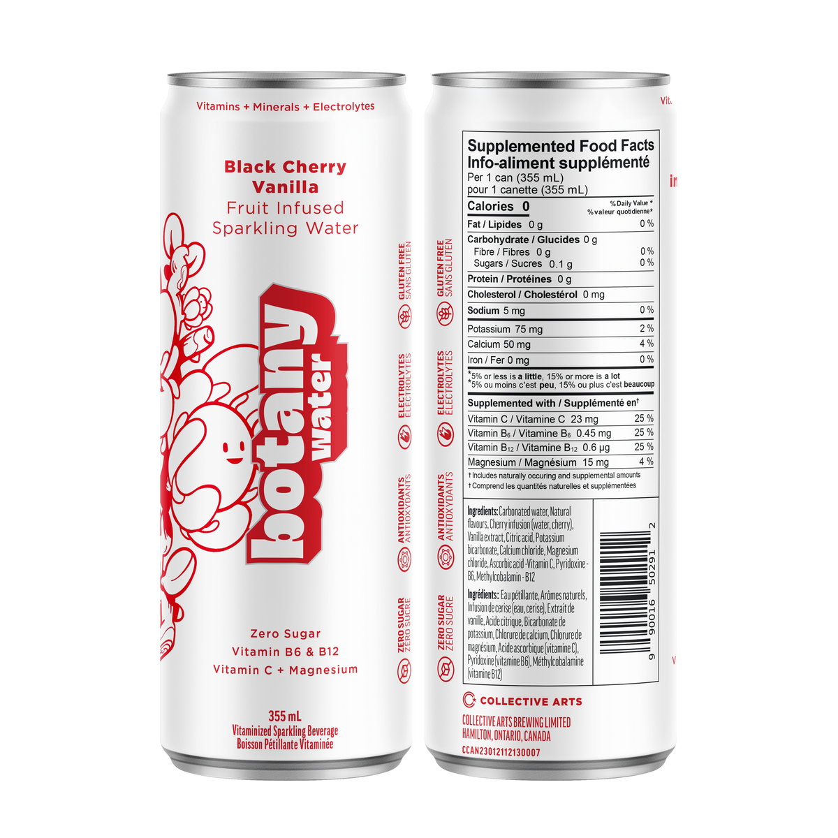 Botany Water: Black Cherry & Vanilla Fruit