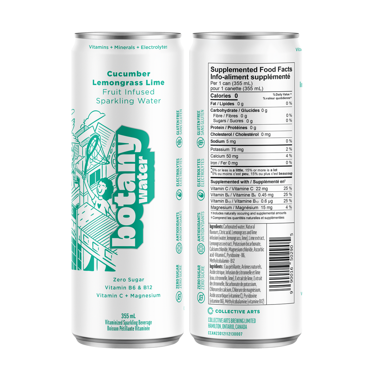 Botany Water: Cucumber, Lemongrass & Lime Fruit Infused Sparkling Water