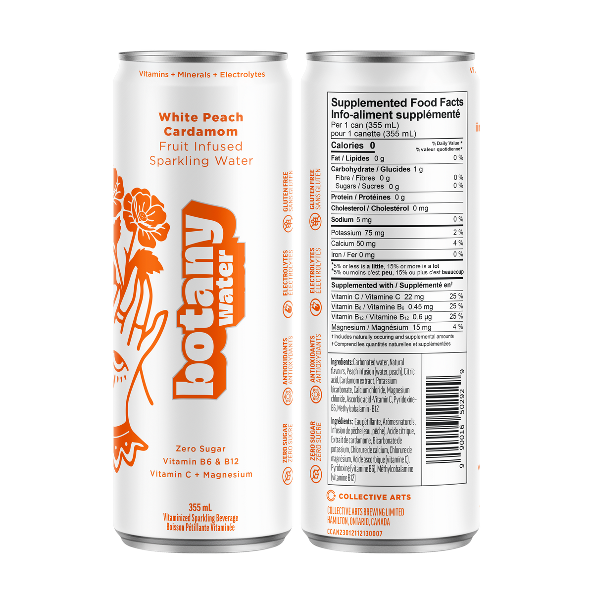 Botany Water: White Peach & Cardamom