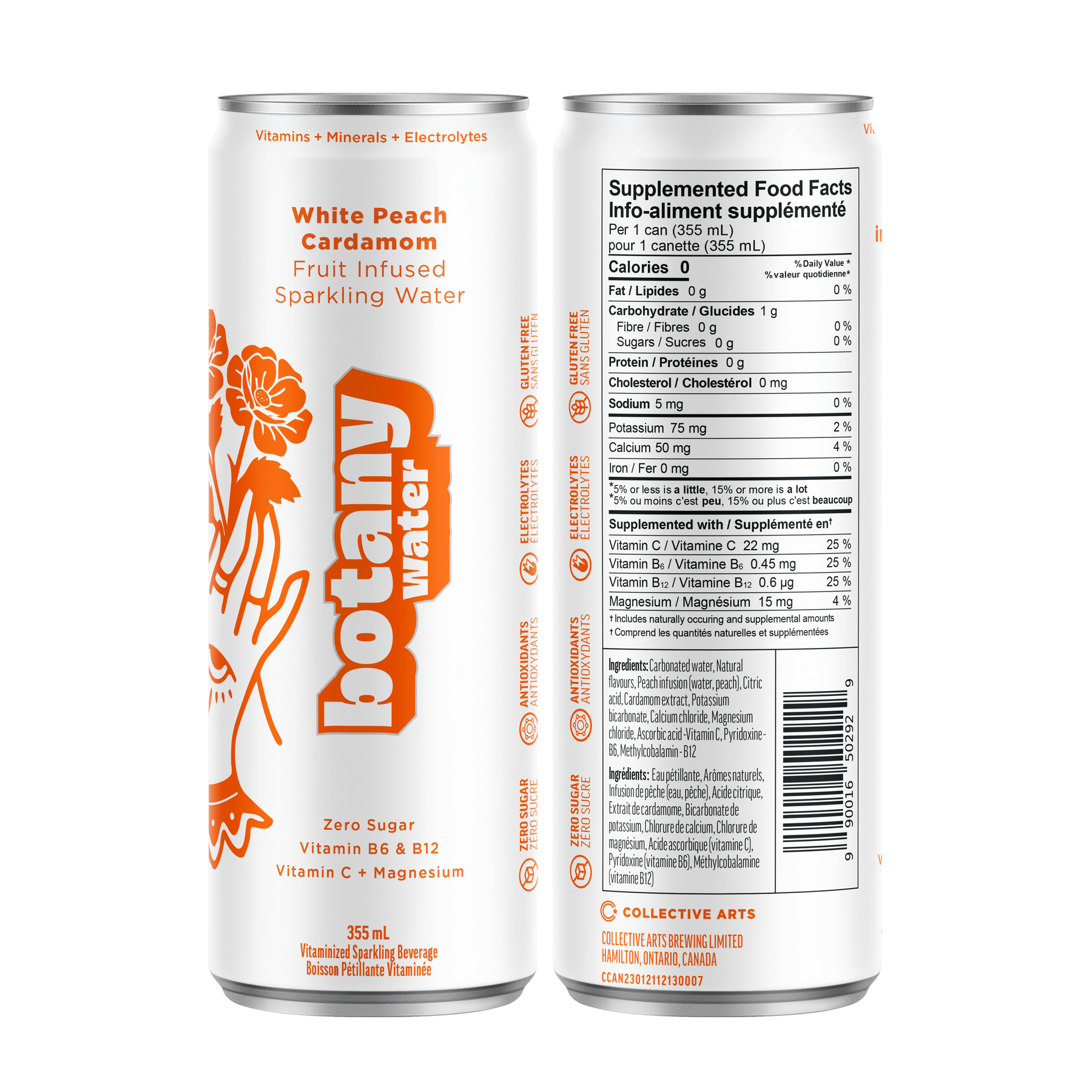 Botany Water: White Peach & Cardamom