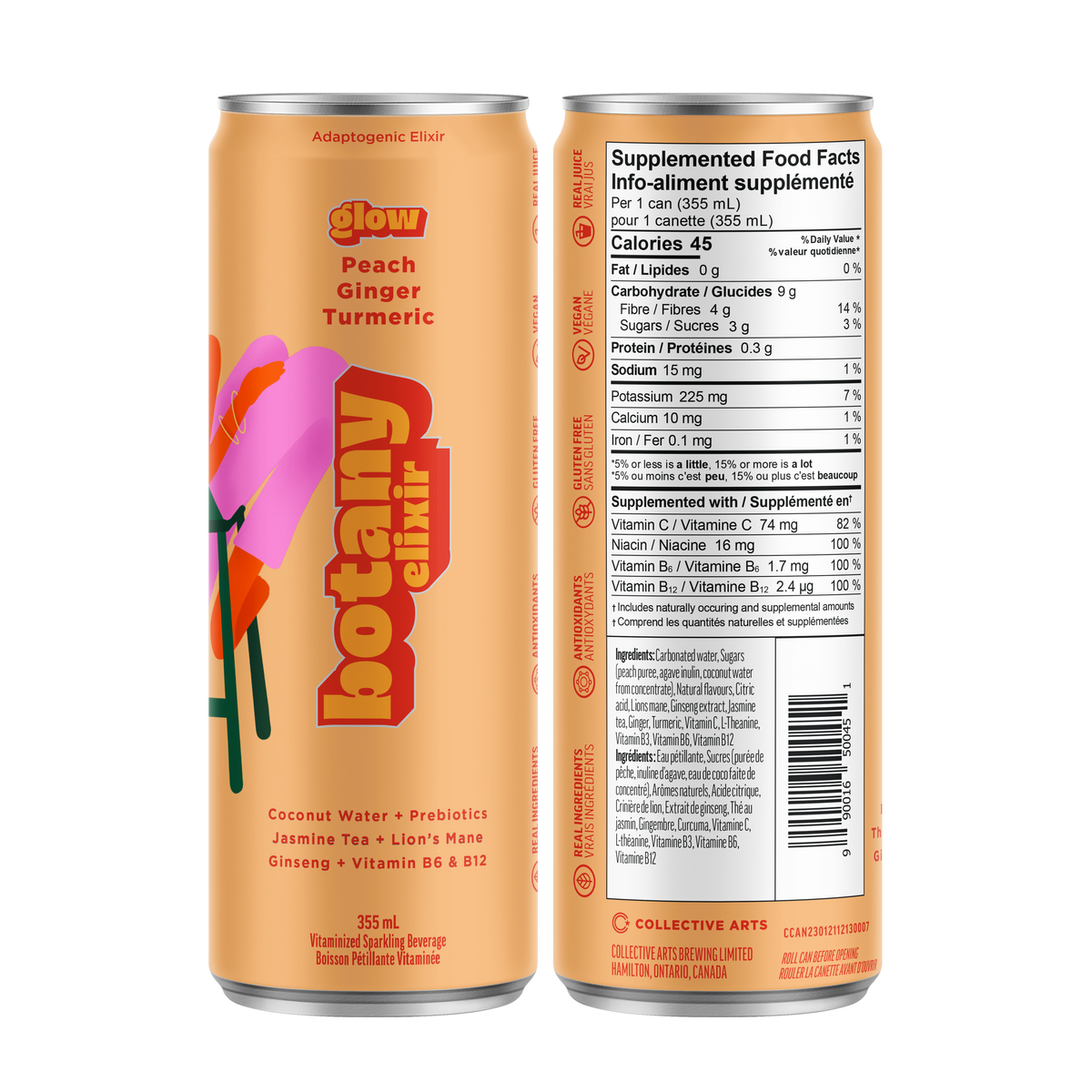 2 Cans of Botany Elixier Glow