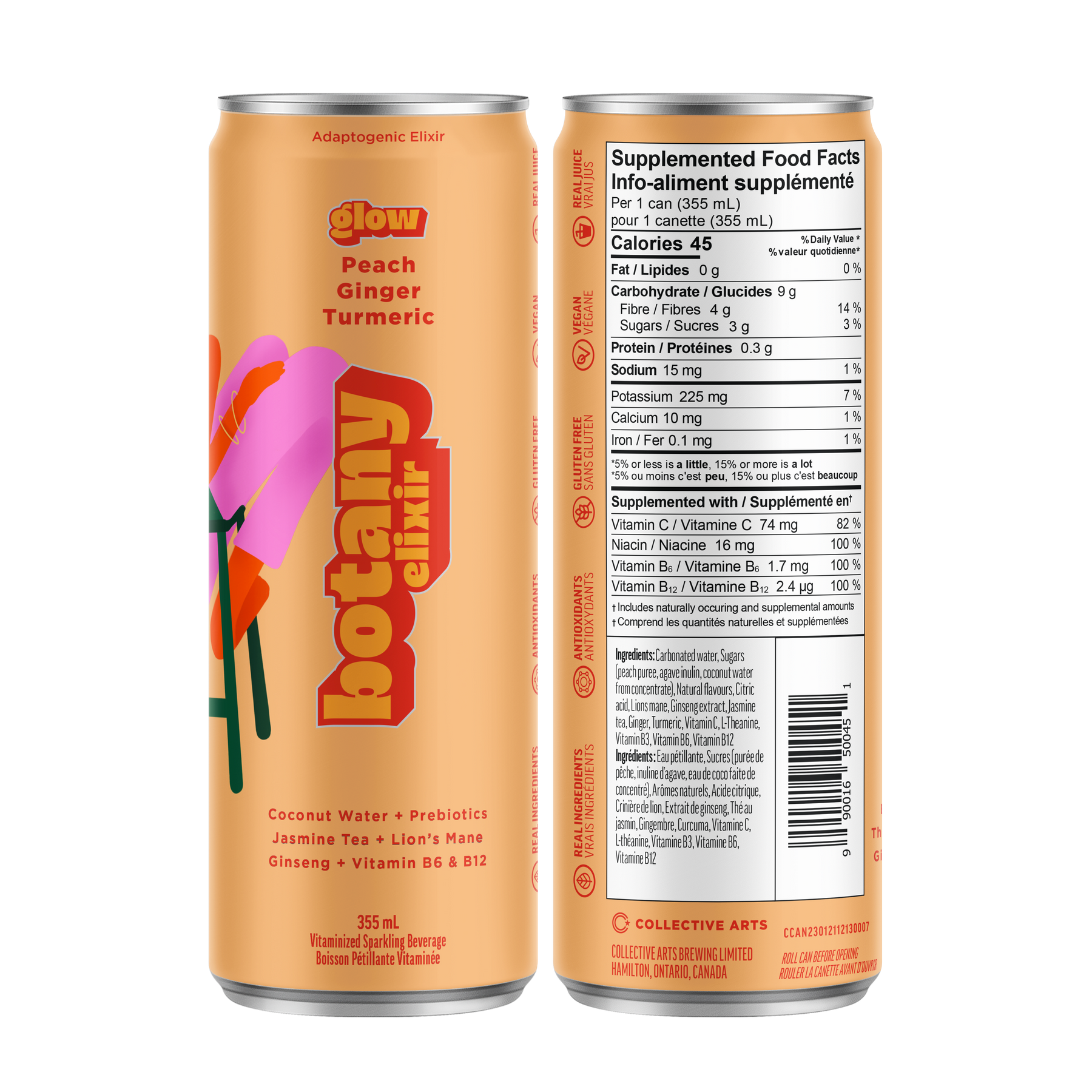 2 Cans of Botany Elixier Glow