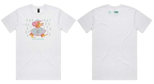 Rain Duck Art | White T-Shirt