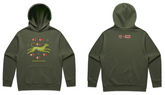 Floral Dog Art | Green Hoodie
