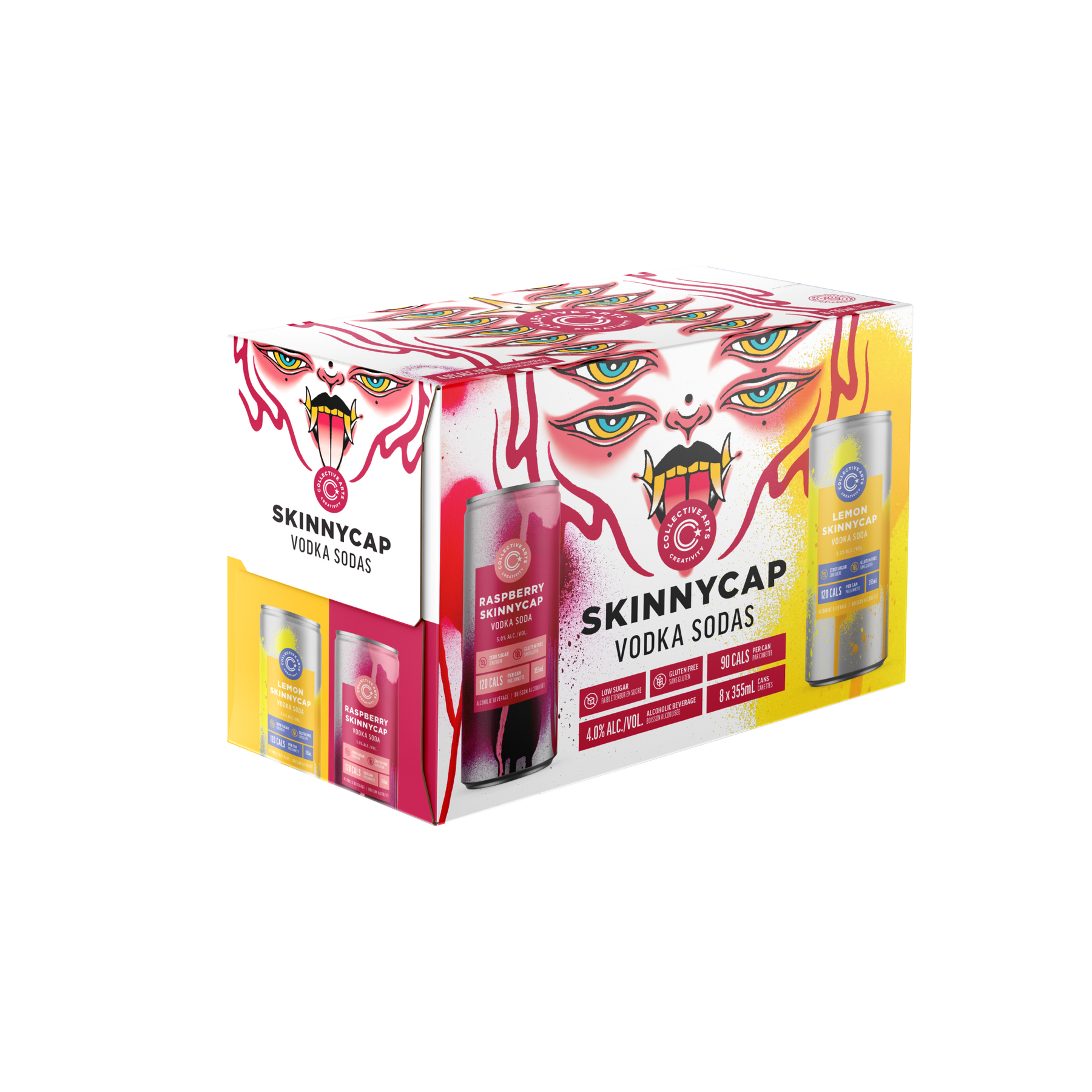 SkinnyCap Lemon & Raspberry Mix Pack