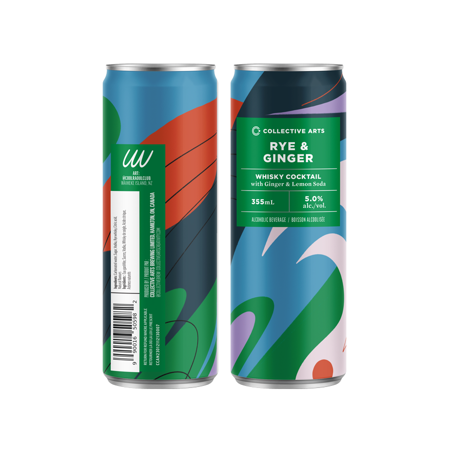 can of Rye and Ginger by Collective Arts