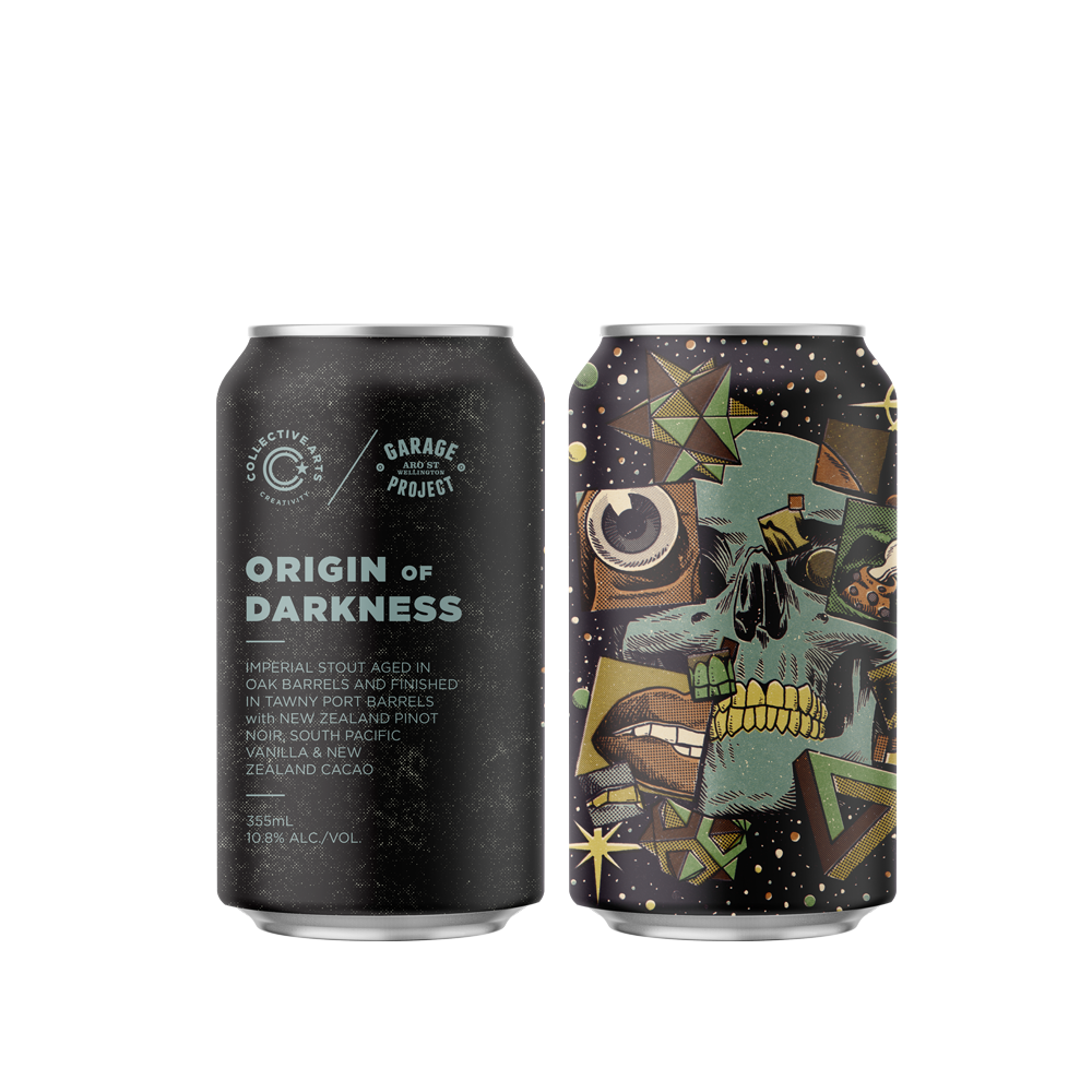 Origin of Darkness: Imperial Stout w/ Pinot Noir, Vanilla & Cacao (Garage Project Collab)